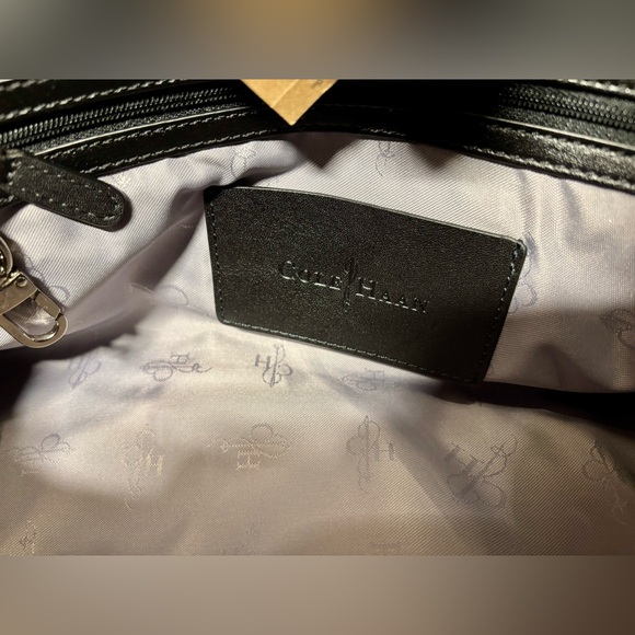 NWT Cole Haan Anne Street Frame Gray/Black Satchel - Picture 11 of 16